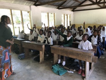 A class at Pangani Primary school