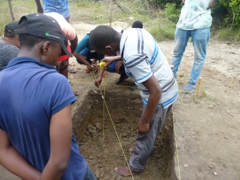 Figure 4: Excavation outside Fort Kikokwe. Photo credit Elinaza Mjema.