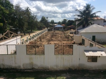 A view of the new building work at Lumumba St, as seen from the Heritage Centre (Photo. Paul Lane)